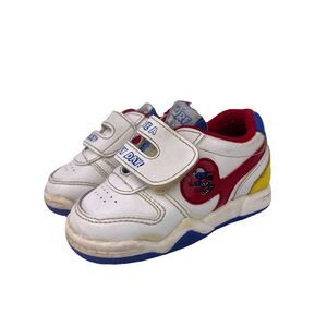 Vtg 1989 SMURFS Peyo Retro Hook and Loop Toddler Shoes Size 3